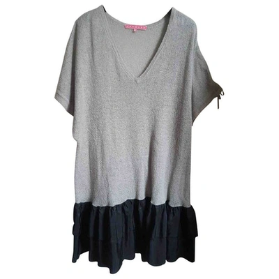 Pre-owned Manoush Mini Dress In Grey