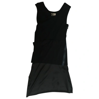 Pre-owned Lanvin Mini Dress In Black