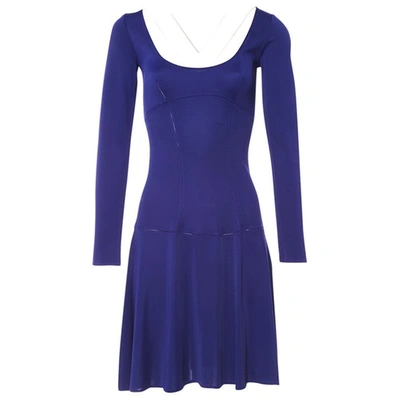 Pre-owned Alaïa Mid-length Dress In Purple