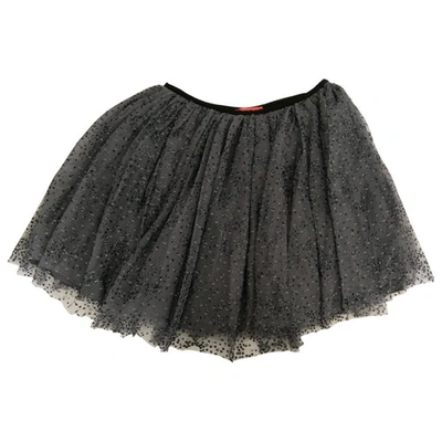 Pre-owned Manoush Mini Skirt In Anthracite