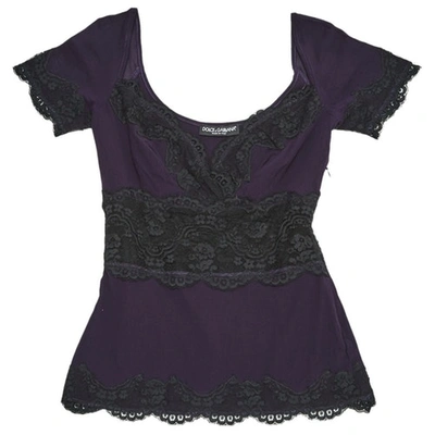 Pre-owned Dolce & Gabbana Purple Top