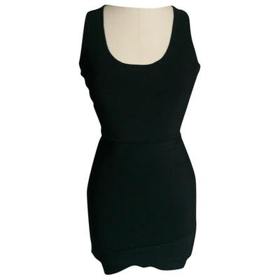 Pre-owned Bcbg Max Azria Mini Dress In Black