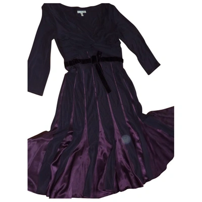Pre-owned Paule Ka Mid-length Dress In Purple