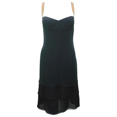 Pre-owned Pollini Mid-length Dress In Black