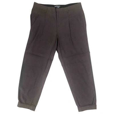 Pre-owned Vince Trousers In Brown