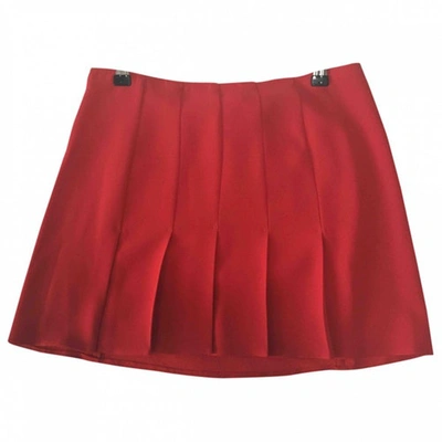 Pre-owned Joseph Mini Skirt In Red