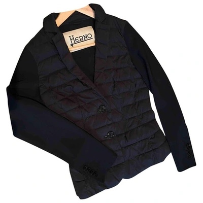 Pre-owned Herno Puffer In Black