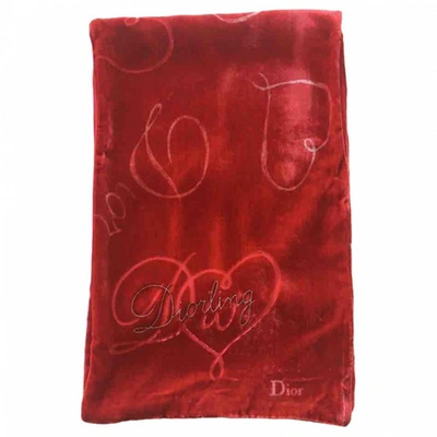Pre-owned Dior Scarf In Red