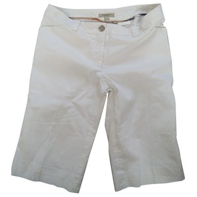 Pre-owned Burberry White Shorts