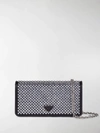 PRADA CRYSTAL EMBROIDERED WALLET ON CHAIN,1DH0442AWL14623070