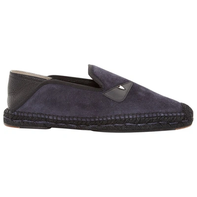 Pre-owned Fendi Flats In Navy