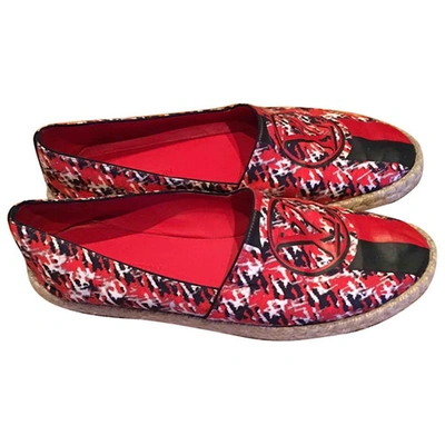 Pre-owned Louis Vuitton Cloth Flats In Red