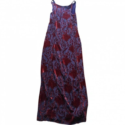 Pre-owned Moschino Maxi Dress In Purple