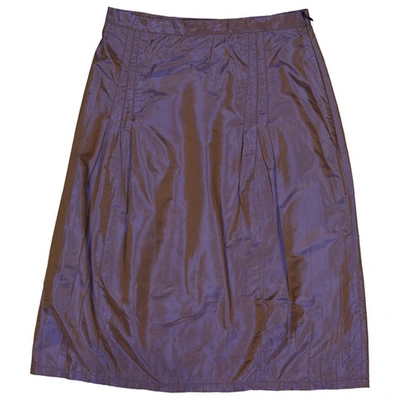 Pre-owned Miu Miu Mid-length Skirt In Purple