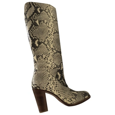 Pre-owned Atelier Mercadal Stiefel In Python In Andere