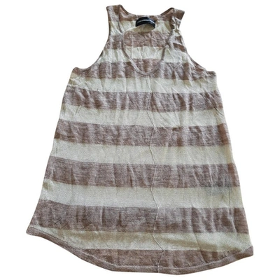 Pre-owned Zadig & Voltaire Vest In Gold