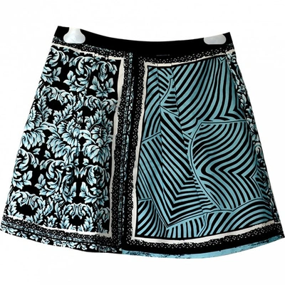 Pre-owned Roberto Cavalli Mini Skirt In Blue