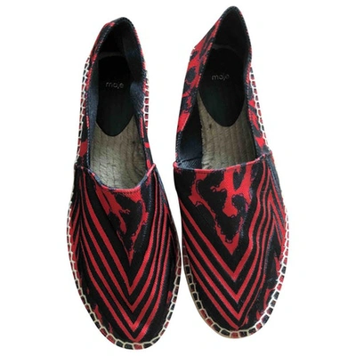 Pre-owned Maje Red Synthetic Espadrilles