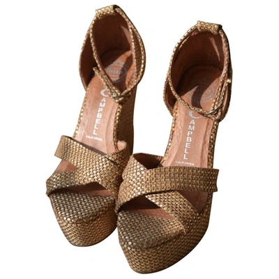 Pre-owned Jeffrey Campbell Sandals In Beige