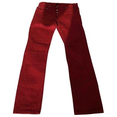 Pre-owned Dior Slim Jean In Red