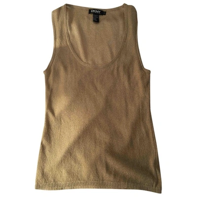 Pre-owned Dkny Gold Top