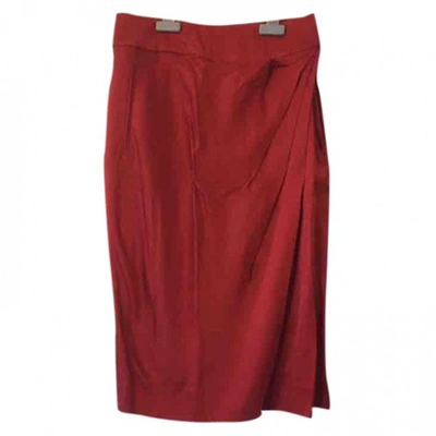 Pre-owned Givenchy Skirt In Red