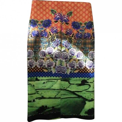 Pre-owned Clover Canyon Skirt In Navy