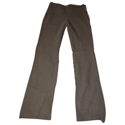 Pre-owned Narciso Rodriguez Trousers In Black