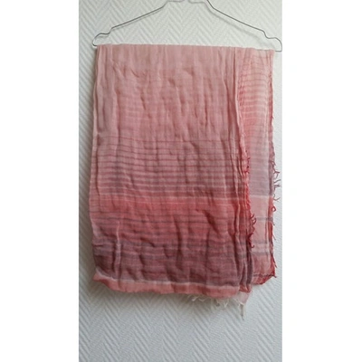 Pre-owned Maje Stole In Pink