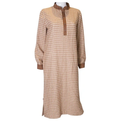 Pre-owned Courrèges Mid-length Dress In Brown