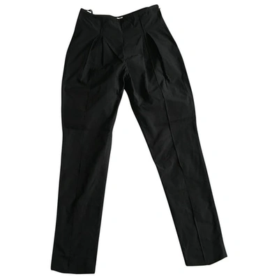 Pre-owned Rosie Assoulin Slim Pants In Black