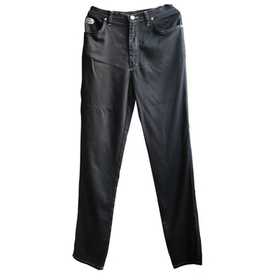Pre-owned Krizia Slim Jeans In Black