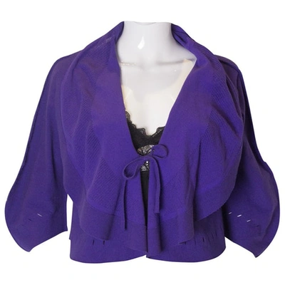 Pre-owned Issey Miyake Purple Knitwear