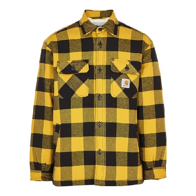 Carhartt Merton Checked Cotton Overshirt In Yellow | ModeSens