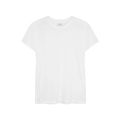 Vince Short-sleeve Pima Cotton Crewneck T-shirt In Optic White