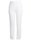 Misook Plus Size Slim-leg Knit Ankle Pants In White