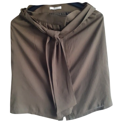 Pre-owned Sessun Mid-length Skirt In Khaki