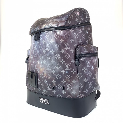 Pre-Owned Louis Vuitton Alpha Backpack Blue Cloth Bag | ModeSens
