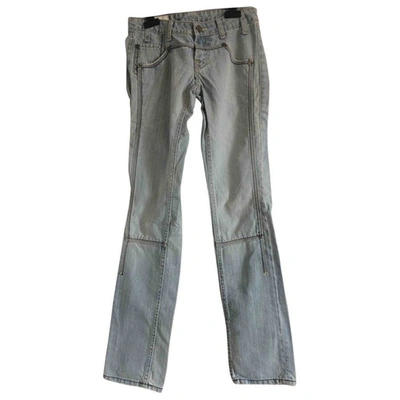 Pre-owned Acquaverde Blue Cotton Jeans