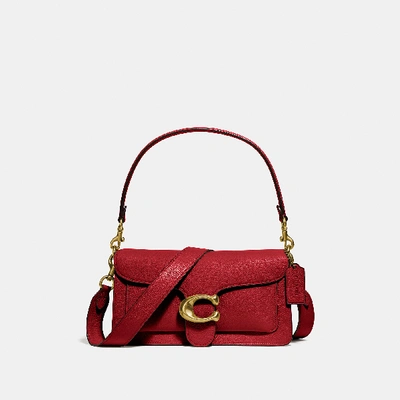 Coach Tabby Shoulder Bag 26 In Red In Brass/red Apple