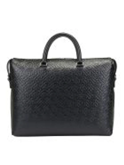 Burberry Manchester Briefcase In Black