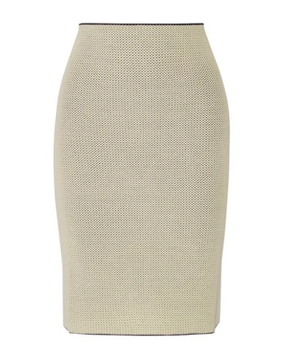 Calvin Klein Collection Knee Length Skirt In Ivory