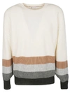 BRUNELLO CUCINELLI STRIPED SWEATER,11131934