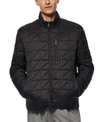 MARC NEW YORK MEN'S BROMPTON QUILTED MID BOMBER WITH REMOVABLE SHERPA LINER