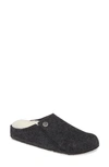 Birkenstock Zermatt Shearling Fe Womens Clogs In Anthracite Wool