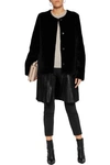 YVES SALOMON YVES SALOMON WOMAN MID COAT BLACK,3074457345618237523