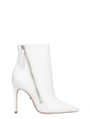 SCHUTZ HIGH HEELS ANKLE BOOTS IN WHITE LEATHER,11133036