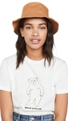 Madewell Short-brimmed Canvas Bucket Hat In Carrot Cake