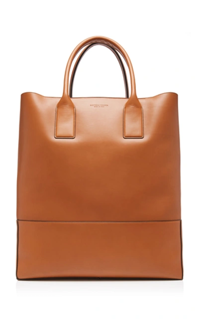 Bottega Veneta Oversized Leather Tote Bag In Brown