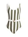SOLID & STRIPED The Anne-Marie Belted Swimsuit